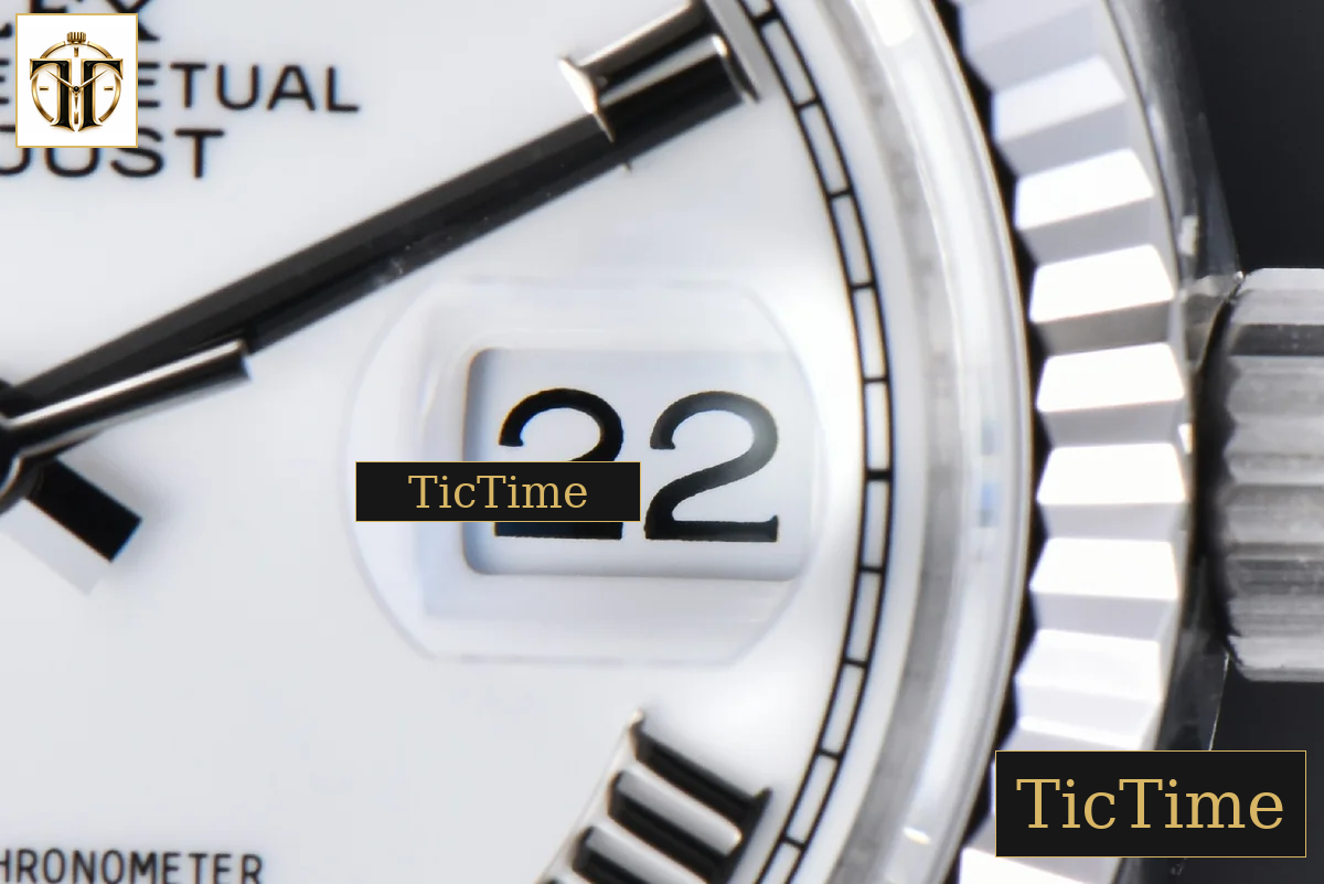 DateJust 904L 126234 36mm VSF White Dial Roma Marker Jubilee Bracelet VS3235 — foto 8