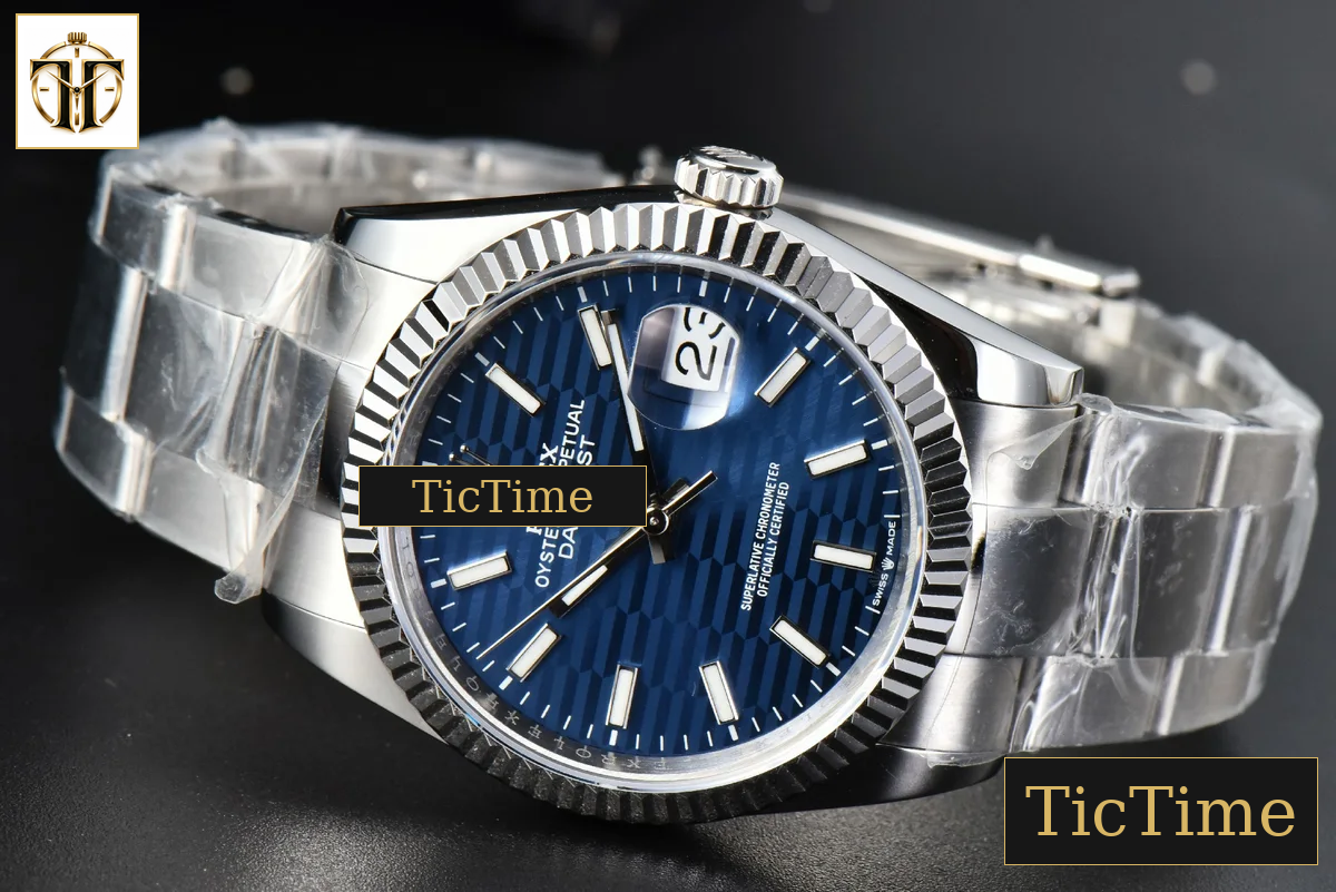 DateJust 36mm BPF Blue Motif Dial Oyster Bracelet A2824 — foto 15