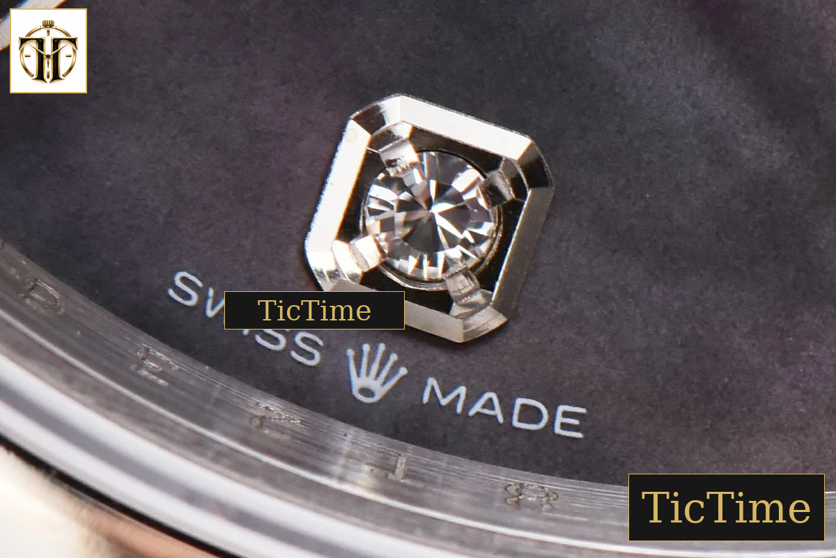 DateJust 36mm GMF SS Smooth Bezel Gray MOP Dial Diamond Marker Jubilee Bracelet VR3235 — foto 8