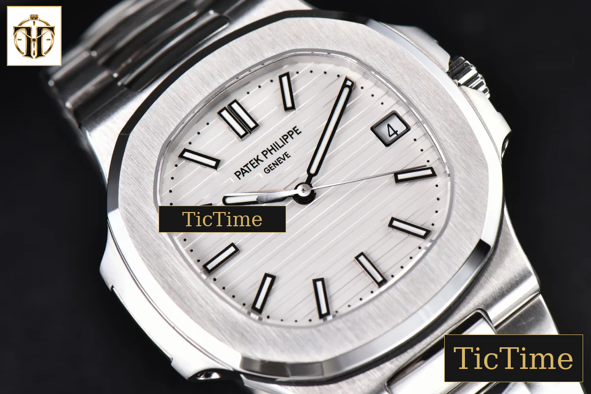 Nautilus 5711 40mm 3KF White Dial SS Bracelet V3 A324 — foto 18