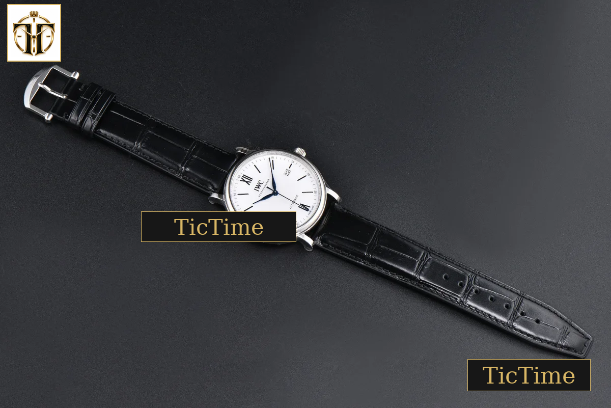 Portofino ‘150 Years’ 40mm V7F White Dial Blue Hands Black Leather Strap A2892 — foto 22