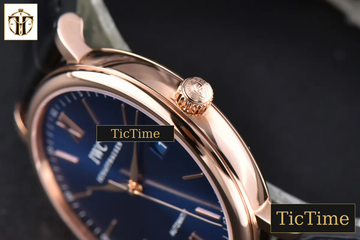 Portofino ‘150 Years’ 40mm V7F RG Blue Dial RG Markers Black Leather Strap / A2892 — foto 14