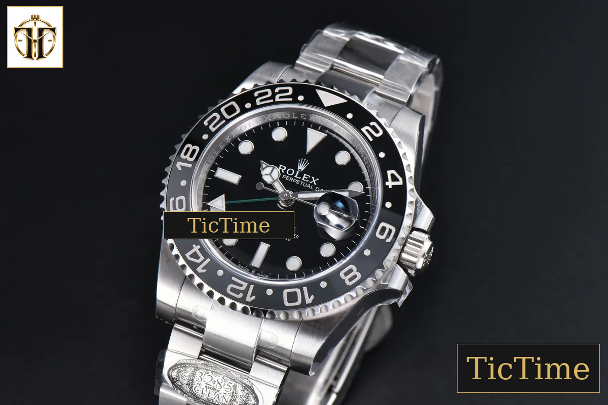 GMT Master II GRNR 904L 126710 40mm Clean Factory Black/Gray Bezel Black Dial Osyter Bracelet DD3285 — foto 5