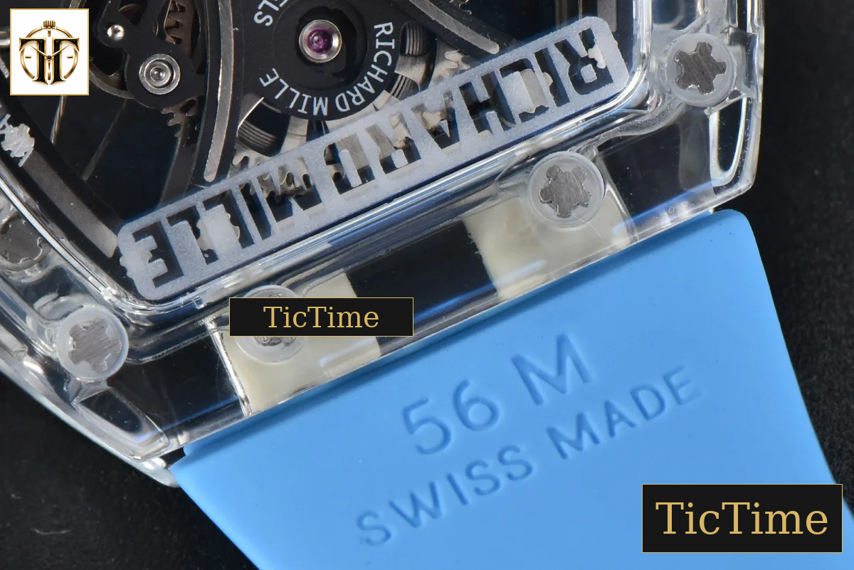Transparent Case Tourbillon RM053-02 44.5mm JBF Ice Blue Rubber Strap — foto 17