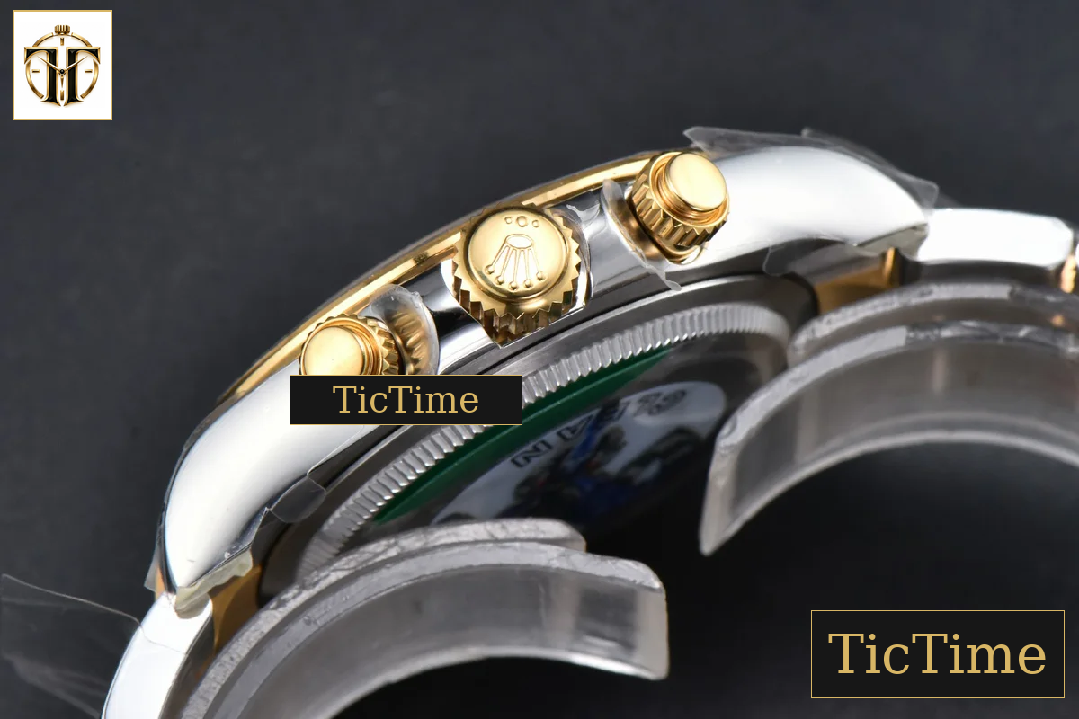 Daytona 126503 40mm Clean Factory White Dial Lume Marker YG/SS Bracelet SH4131 — foto 16
