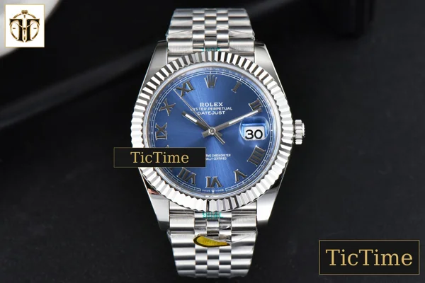 Foto frontal — DateJust 126334 41mm ZF Blue Dial Roma Marker Jubilee Bracelet 2824