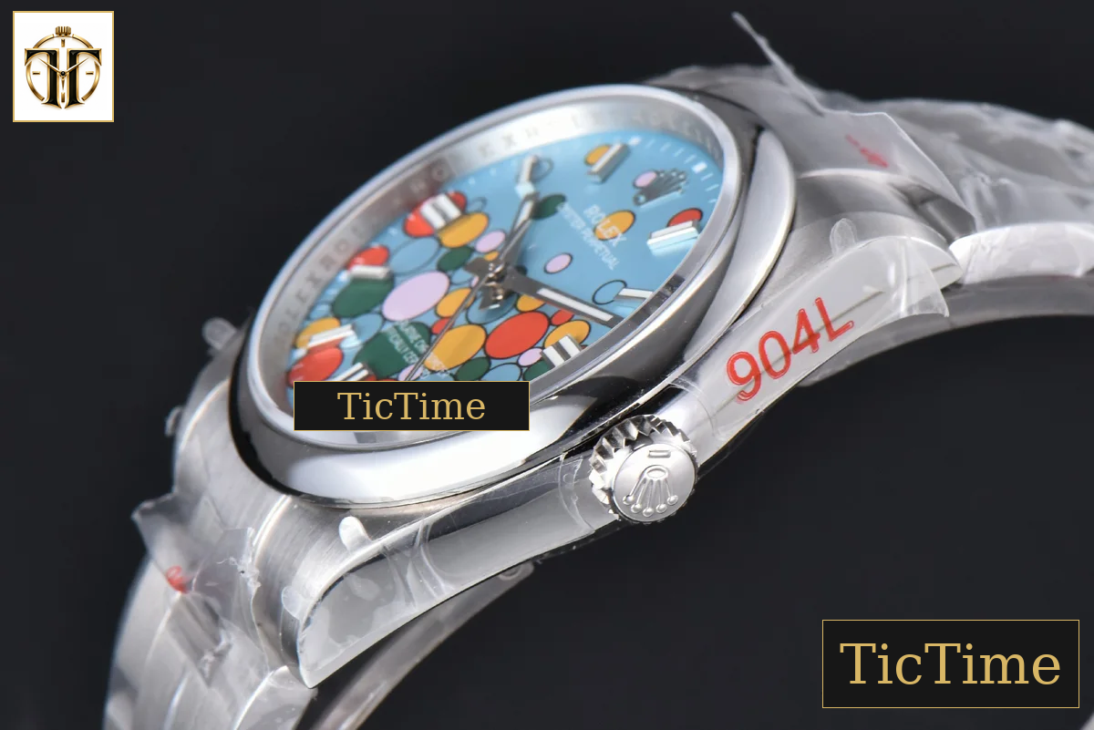 Oyster Perpetual 904L Smooth Bezel 126300 41mm GMF Tiffany Blue Ballon Dial SS Bracelet VR3230 — foto 11