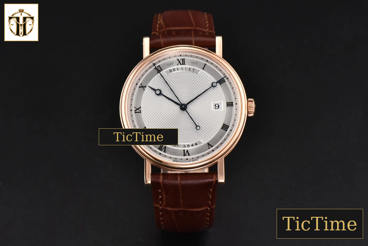 Classique 5177 38mm LTF RG White Dots Dial Roma Marker Brown Leather Strap MY9015 — foto 3