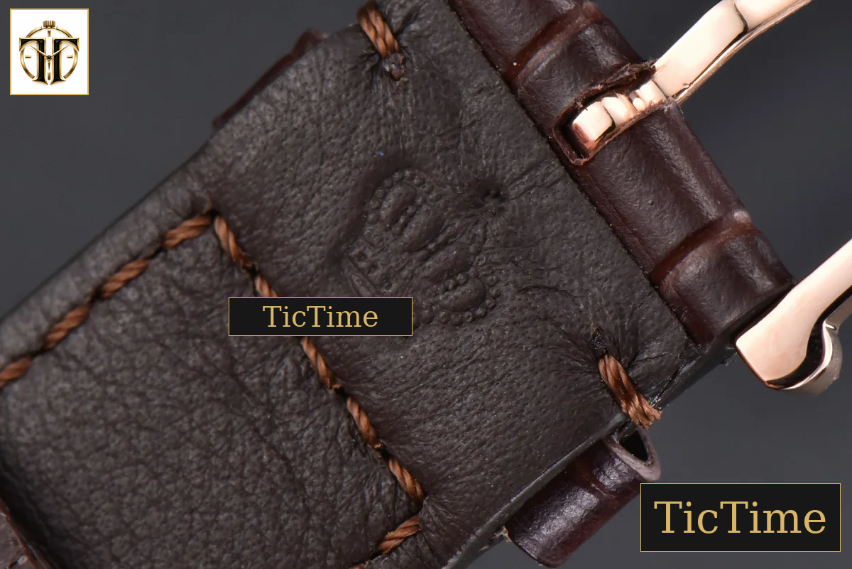 Portofino 40mm V7F RG Blue Dial RG Marker Brown Leather Strap A2892 — foto 27