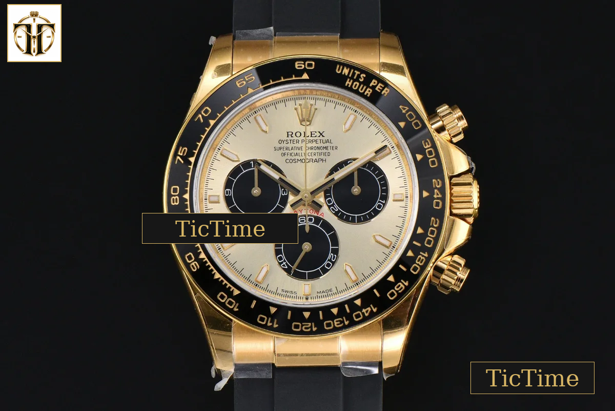 Daytona UFO 126518 40mm UF YG Black Subdial Oysterflex Strap (Free Sprung) UF4131 — foto 2