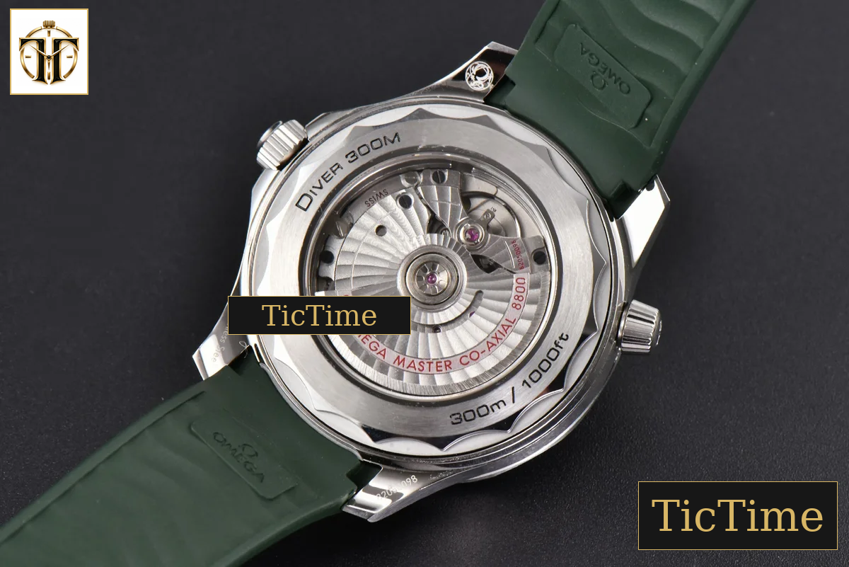 Seamaster Diver 300M 42mm ORF Green Ceramic Green Dial Green Rubber Strap A8800 — foto 15