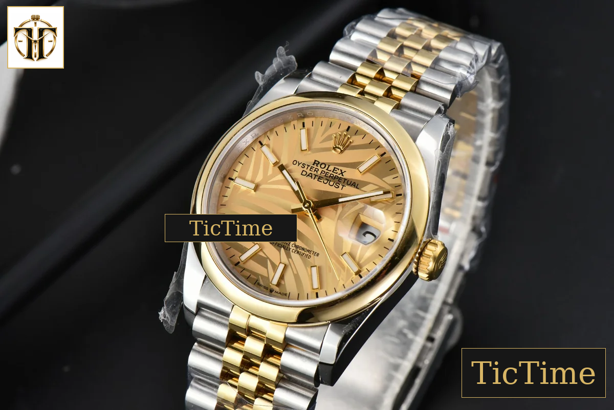 DateJust 36mm BPF YG/SS Smooth YG Plam Dial Jubilee Bracelet A2824 — foto 4