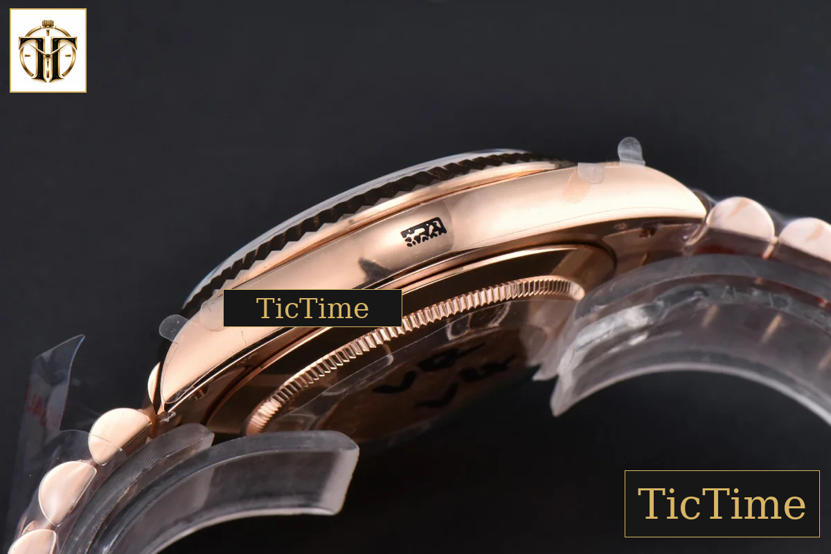 DayDate Tungsten 40mm GMF RG Sinople Dial Diamond Marker President Bracelet 165g VR3255 — foto 19