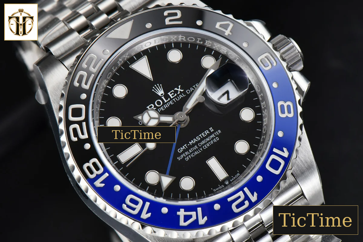 GMT-Master II BLNR 126710 Clean Factory Black/Blue Ceramic Jubilee Bracelet V3 DD3285 — foto 12
