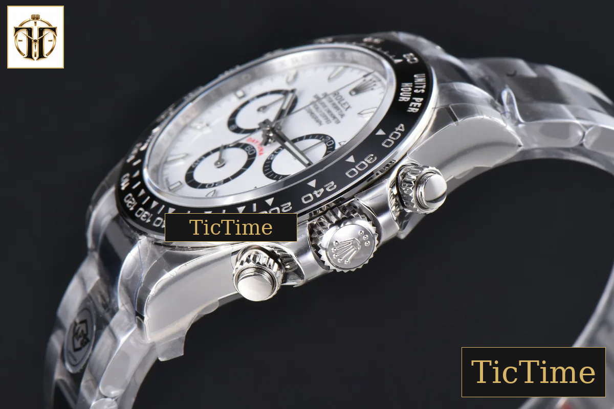 Daytona 904L Steel 126500 40mm APSF White/Panda Dial SS Braclet SH4131 — foto 12