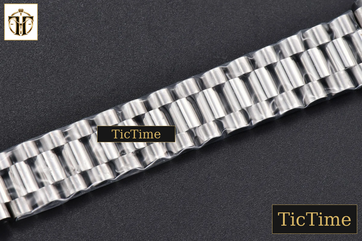 DateJust 904L 31mm GMF Diamond Bezel Blue Flowers Dial President Bracelet A2824 — foto 31