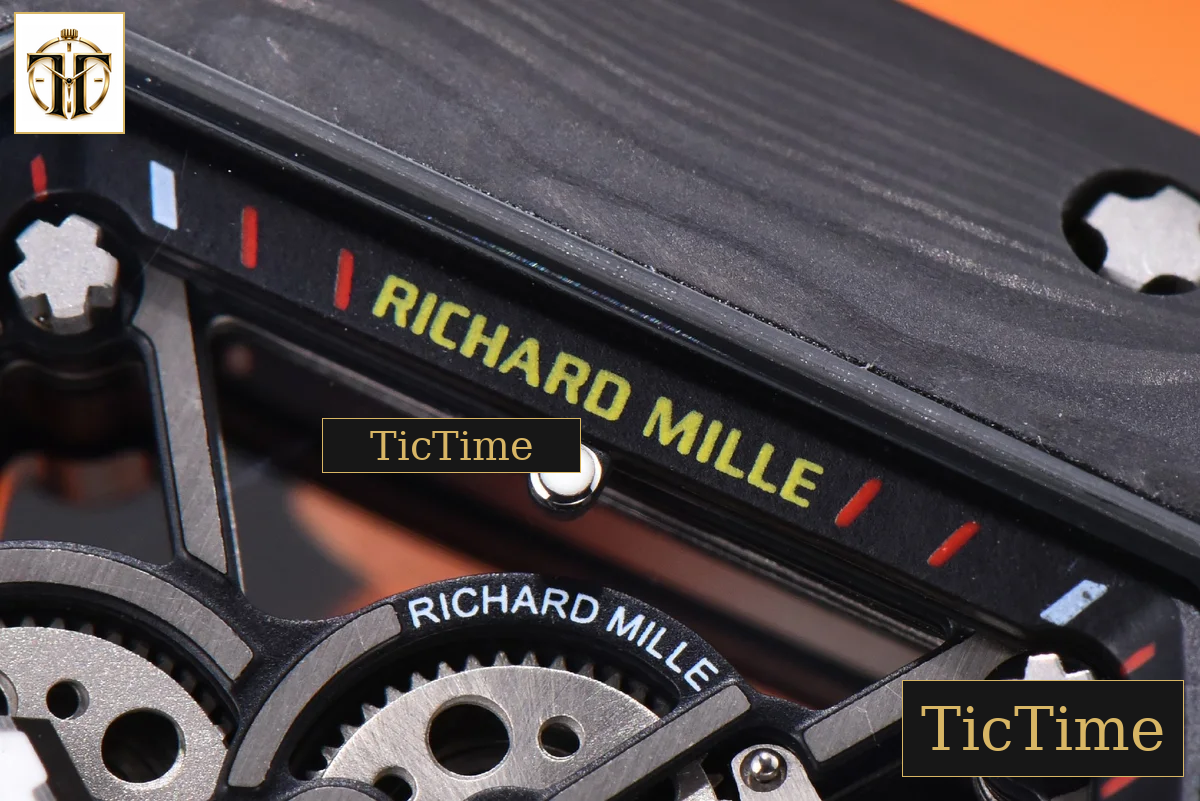 RM035-02 KVF Skeleton Dial Orange Orange Rubber Strap V3 Miyota8215 — foto 5