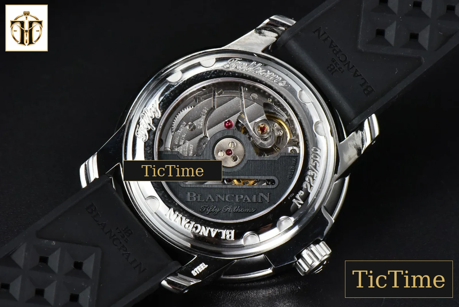 Fifty Fathoms Barakuda 5008B 40mm GSF Black Dial Black Rubber Strap A1151 — foto 16