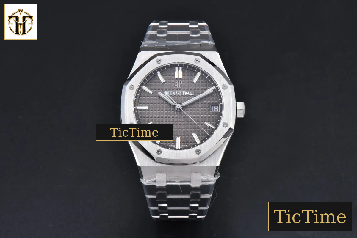 Royal Oak 15500 41mm APSF Gray Textured Dial SS Bracelet V2 A4302 — foto 3