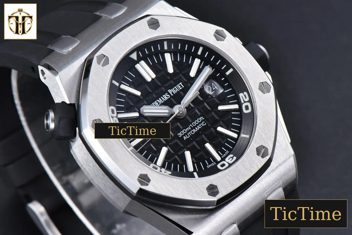 Royal Oak Offshore Diver 15703 42mm ZF Black Dial Black Rubber Strap SA3120 — foto 13