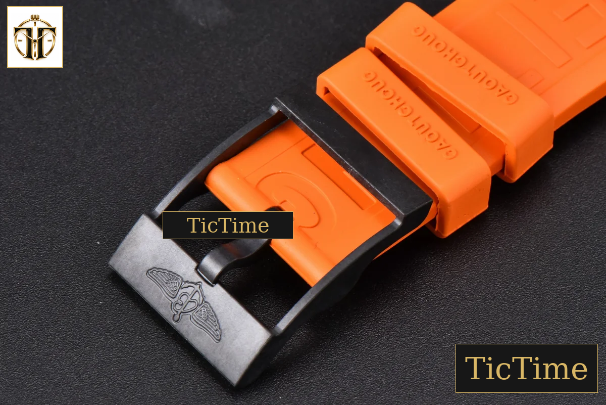Endurance Pro 44mm OF Orange Chronometer Dial Orange Rubber Strap Swiss Quartz — foto 23
