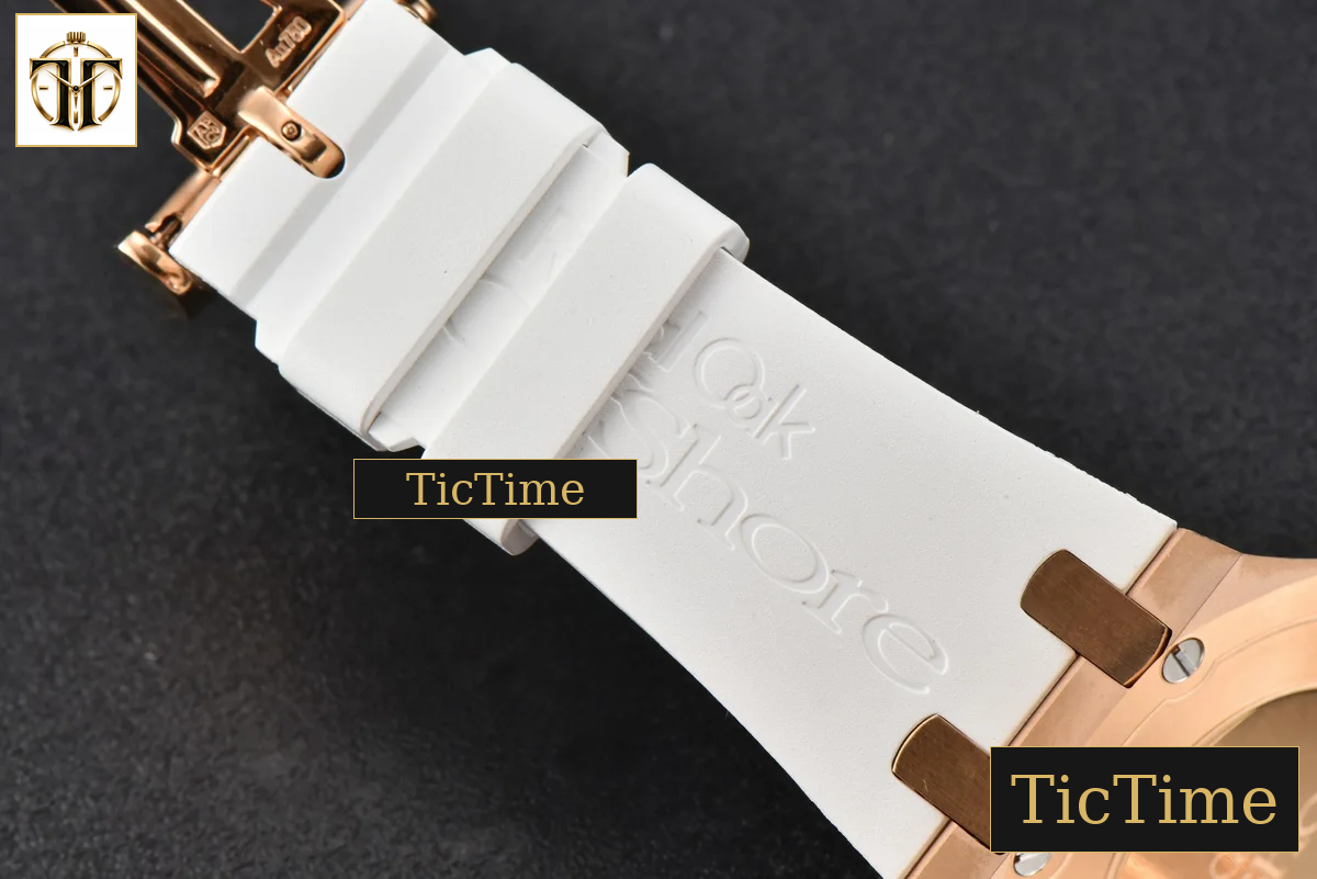 Offshore Ladies 26231ST 37mm RXWF RG Diamond White Dial White Subdial White Rubber Strap Quartz — foto 20