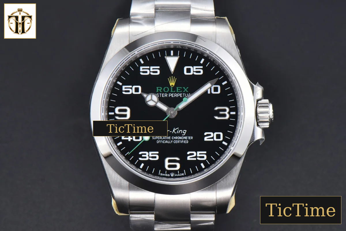 AirKing 904L 126900 40mm JVSF Black Dial SS Oyster Bracelet A3230 — foto 2
