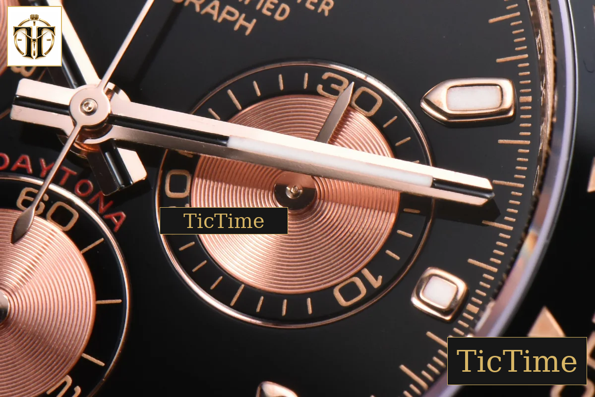 Daytona 116515 APSF RG Black Dial Ceramic Bezel Lume Marker Oysterflex Strap Tungsten Version SH4130 — foto 8