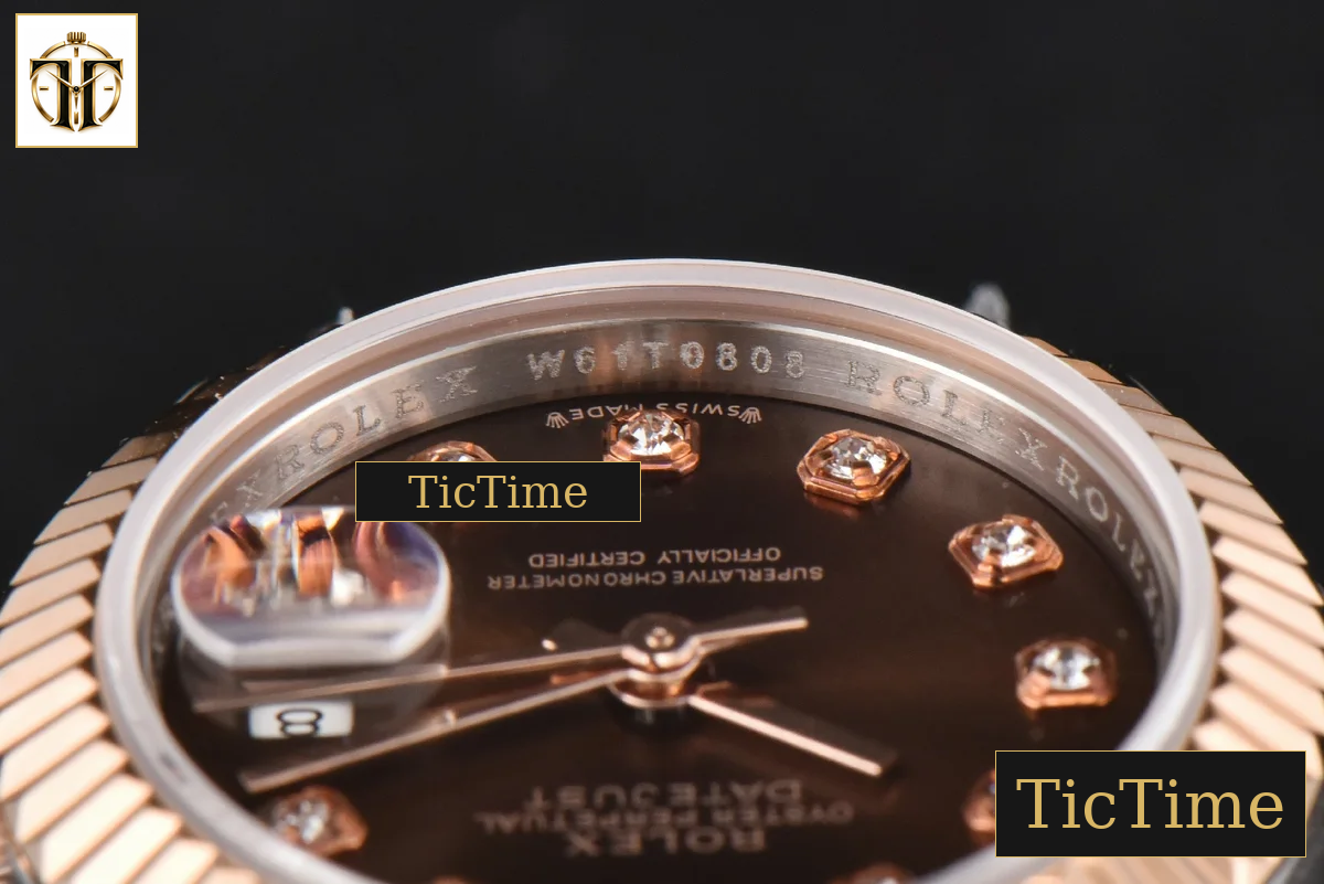 DateJust Ladies 28mm WF RG/SS Brown Dial Diamond Marker Jubilee Bracelet A2236 — foto 15