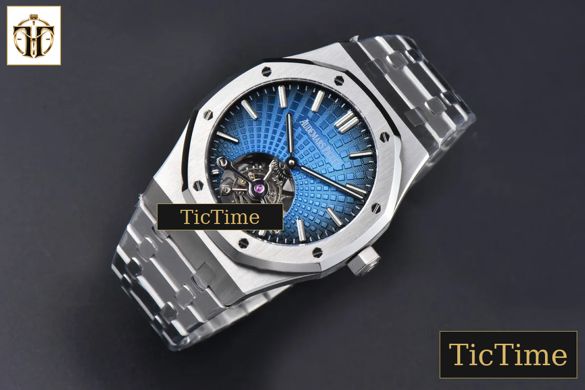 Royal Oak Tourbillon 41mm R8F SS Gradient Blue Dial SS Bracelet Flying Tourb V2 — foto 3