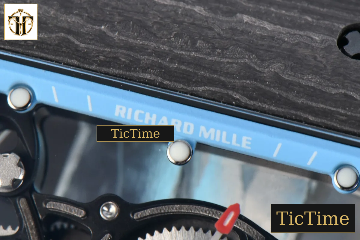 NTPT RM055 42.7mm BBRF Blue Skeleton Dial Blue Rubber Strap RMUL2 — foto 5