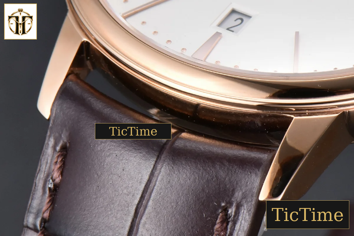 Patrimony Date 40mm ZF RG White Dial Brown Leather Strap Miyota 9015 — foto 8