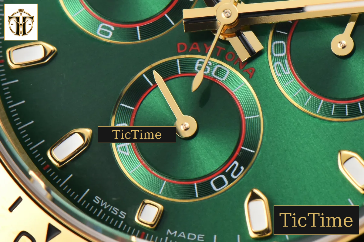 Daytona 116508 40mm BTF YG Green Dial YG Bracelet SA4130 — foto 8