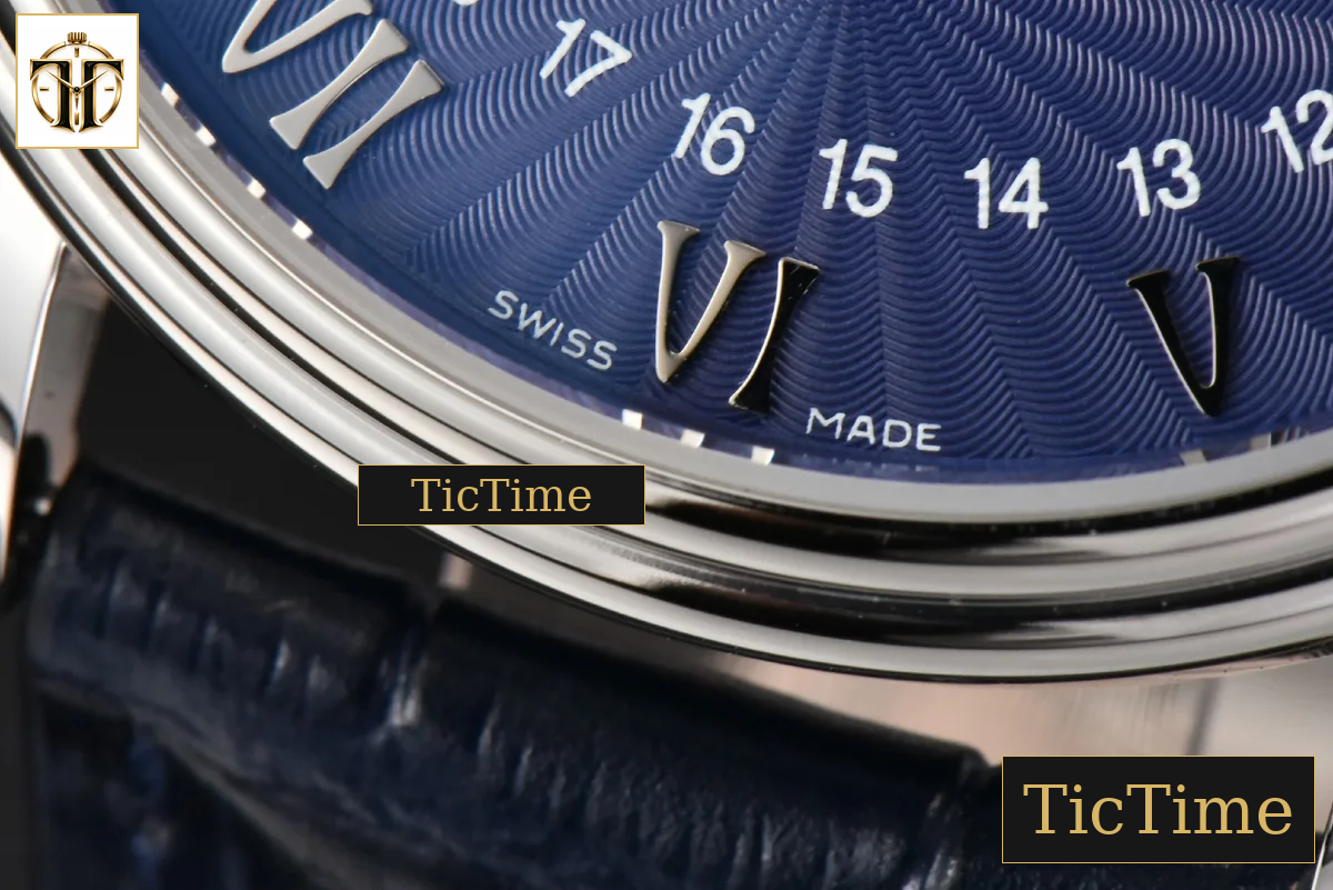 Villeret Complicated Function 6654 40mm OMF Blue Dial Black Leather Strap V3 A6654 — foto 8
