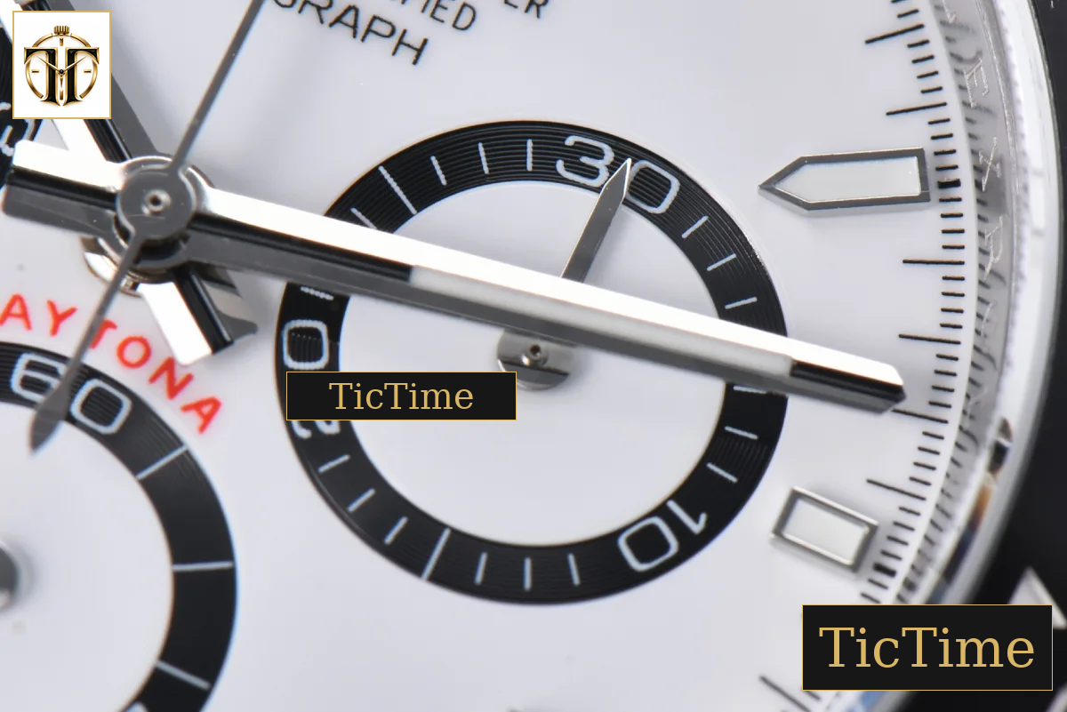 Daytona 904L Steel 126500 40mm APSF White/Panda Dial SS Braclet SH4131 — foto 8
