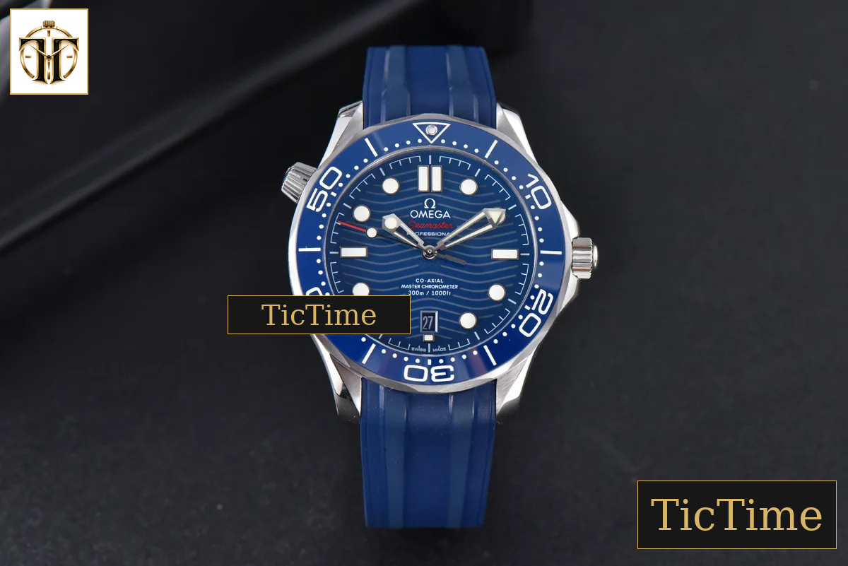 Seamaster Diver 42mm VSF SS 300M Blue Dial Rubber Strap A8800 — foto 3