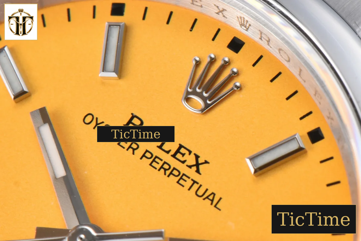 Oyster Perpetual 904L 126000 36mm GMF Yellow Dial SS Bracelet VR3230 — foto 6