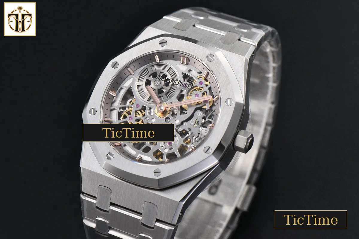 Royal Oak 16204 39mm ZF SS Skeleton Dial SS Bracelet A7124 — foto 4