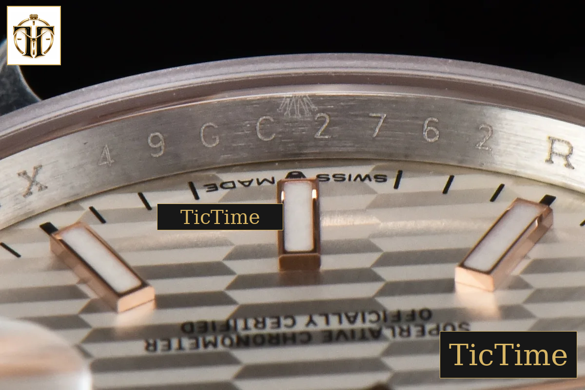 DateJust 36mm BPF RG/SS Diamodn Bezel Silver Motif Dial Oyster Bracelet A2824 — foto 8