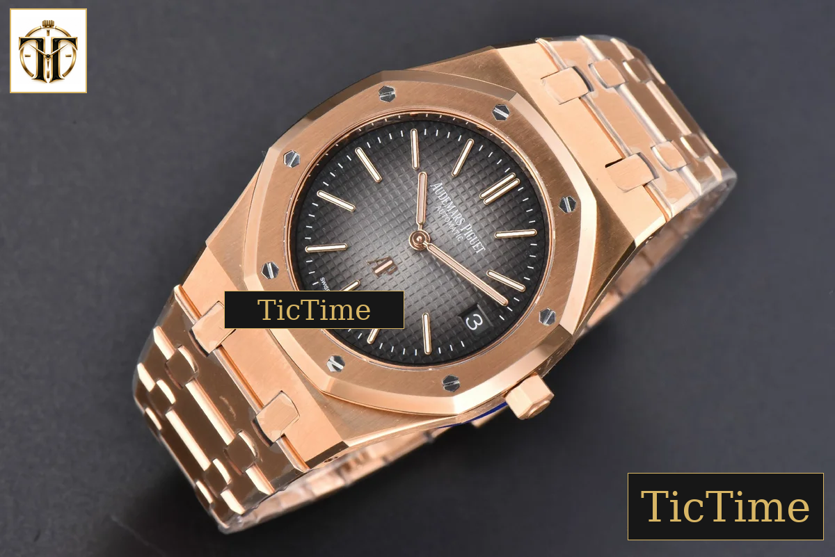 Royal Oak 16202 39mm ZF RG “50th Anniversary” Gray Textured Dial RG Bracelet A7121 — foto 4