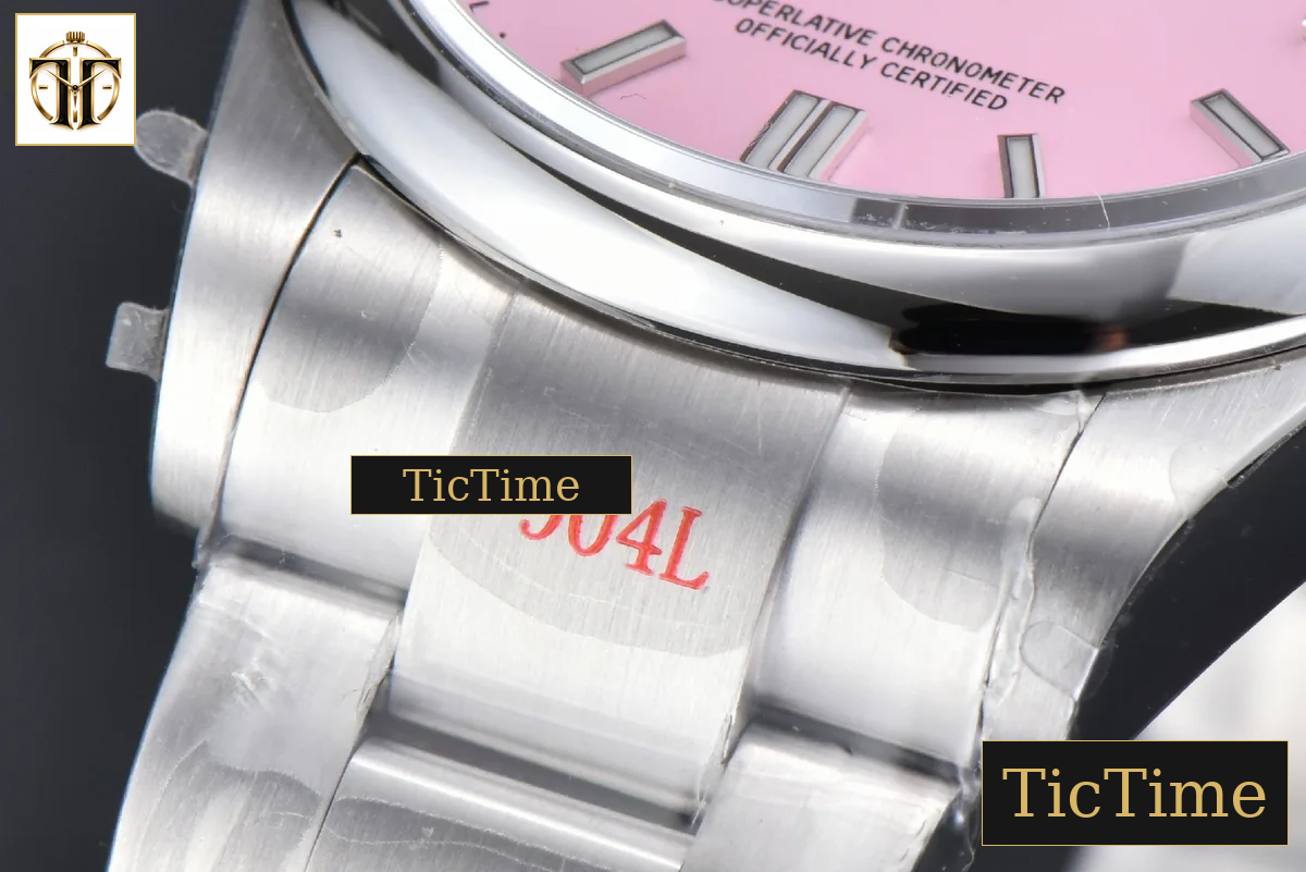 Oyster Perpetual 904L 126000 36mm GMF Pink Dial SS Bracelet VR3230 — foto 10