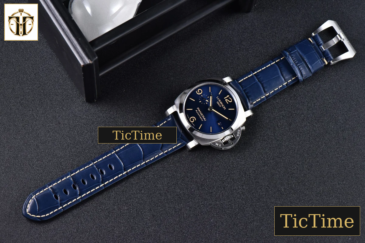 Luminor GMT PAM1033 44mm VSF Blue Dial Blue Leather Strap P9011 — foto 28