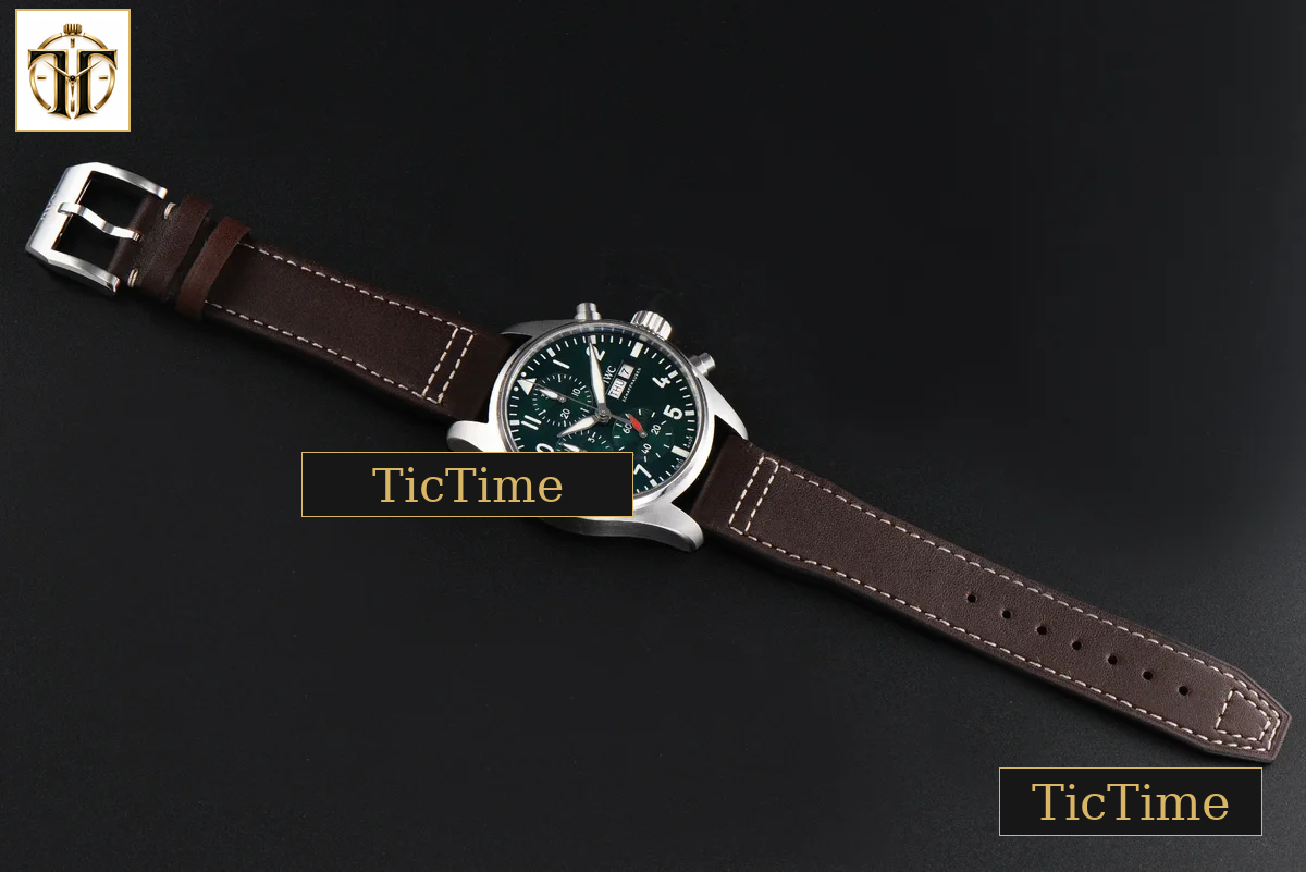 Pilot Chrono IW388103 41mm APSF Green Dial Brown Leather Strap SA69385 — foto 30
