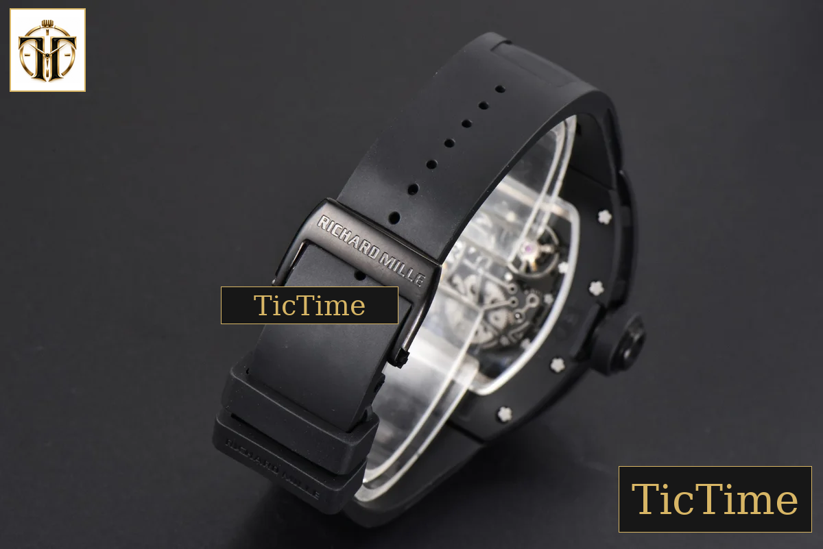 RM055 47.5mm BBRF Ceramic BBR Skeleton Dial Silver Hands Black Rubber Strap RMUL2 — foto 30