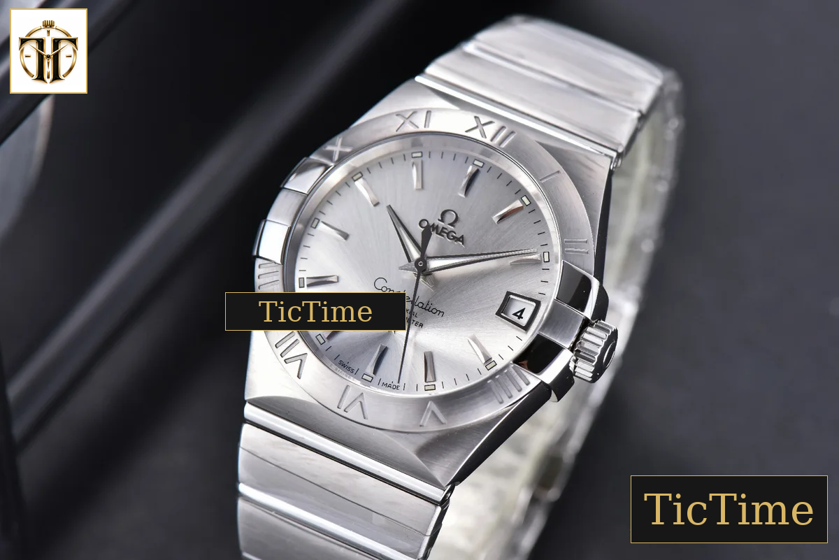 Constellation 38mm VSF SS Silver Dial Stick Markers SS Bracelet A8500 — foto 5