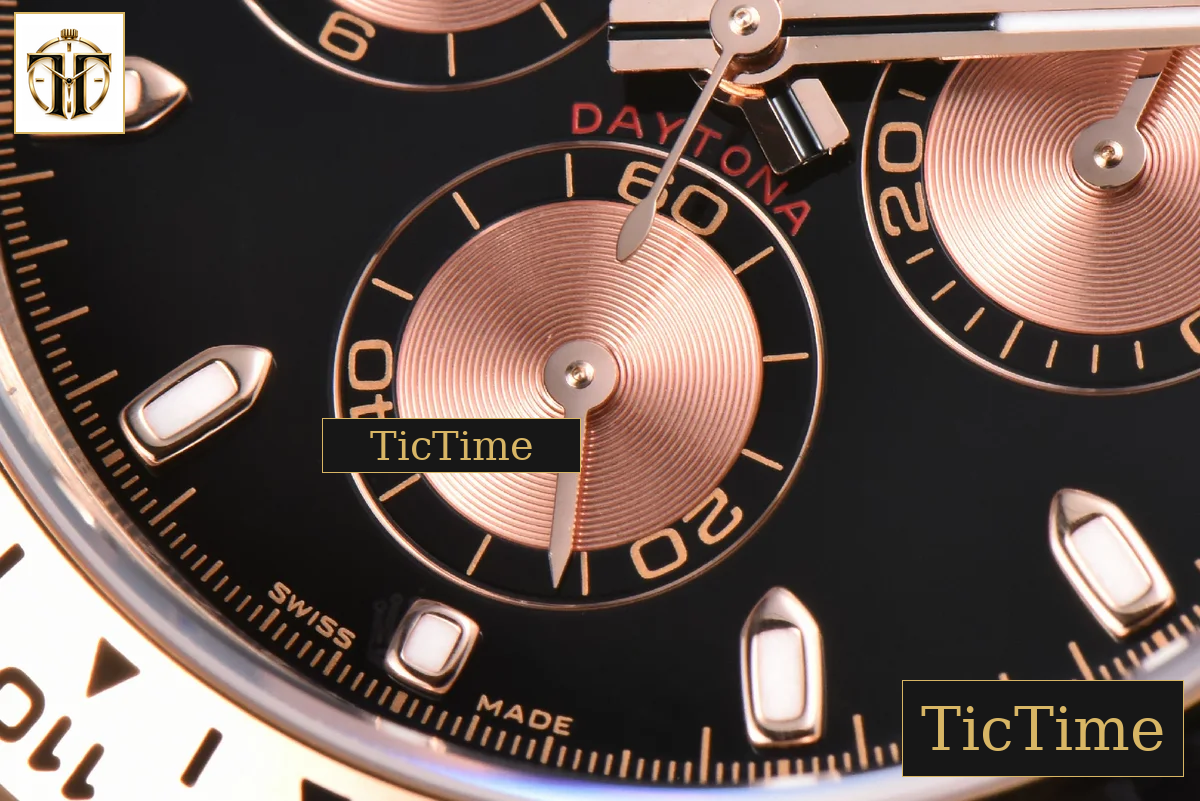 Daytona 116505 APSF RG Black Dial RG Subdial Lume Marker RG Bracelet SH4130 — foto 9