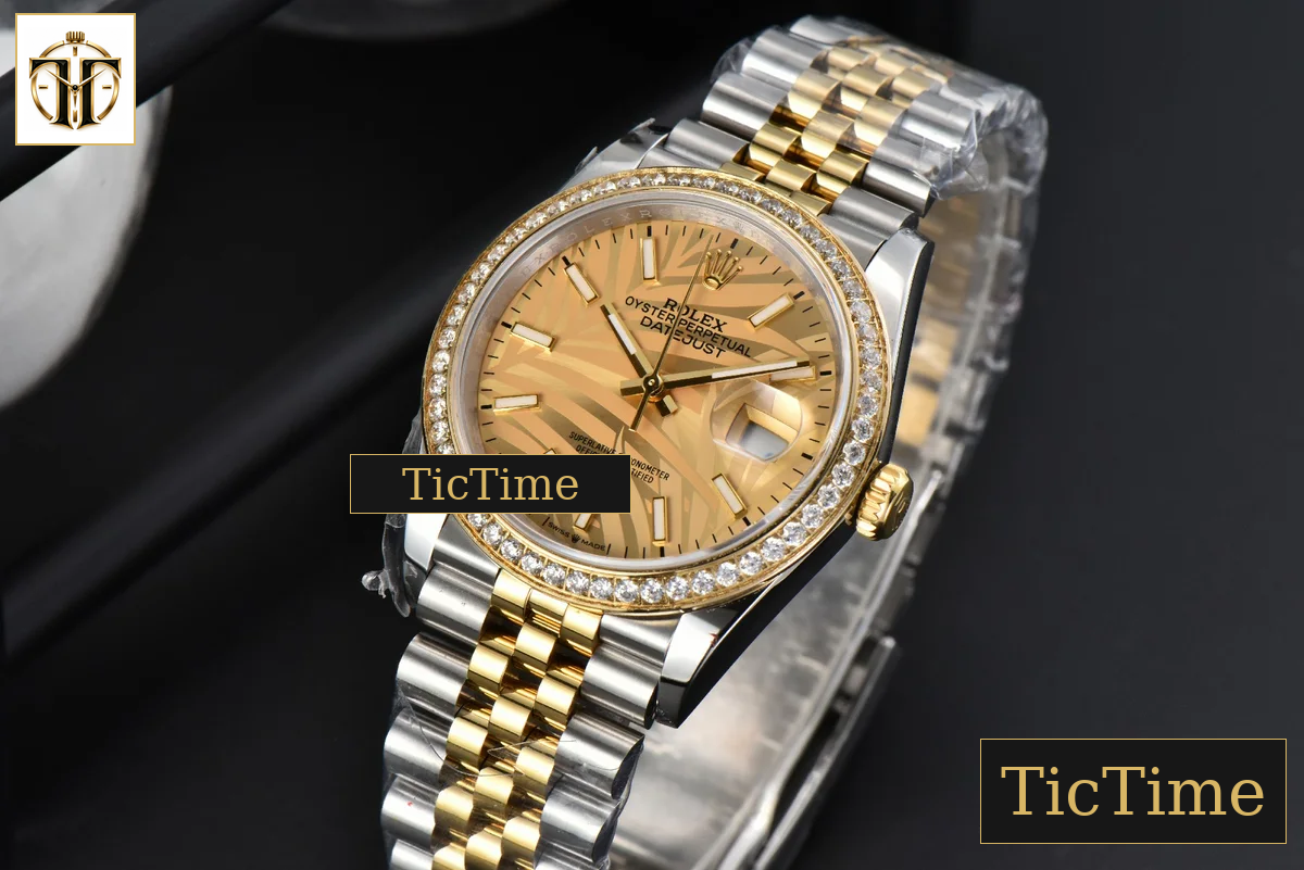 DateJust 36mm BPF YG/SS Diamond YG Plam Dial Jubilee Bracelet A2824 — foto 4
