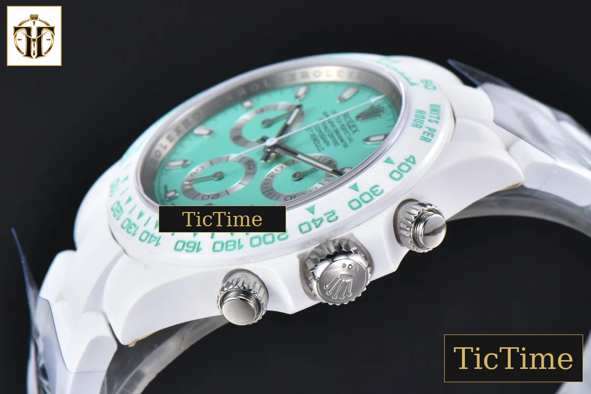 Daytona AETF White Ceramic Tiffany Dial Ceramic Bracelet V2 SA4130 — foto 11