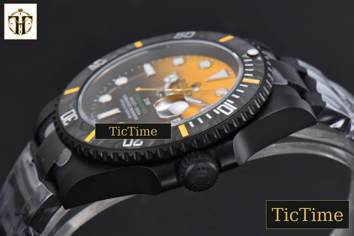 Submariner DIW DLC 41mm VSF Yellow Gradient Dial SS Bracelet VS3135 — foto 14