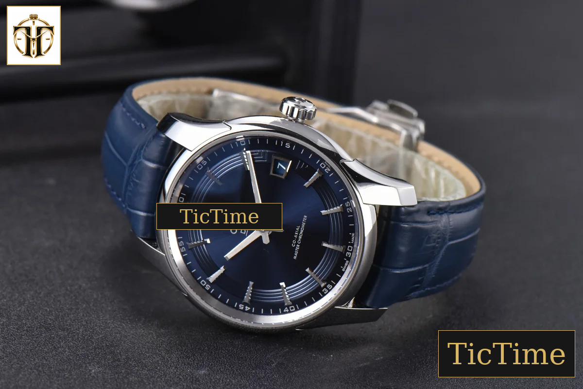 De Ville Hour Vision 41mm VSF Blue/Silver Dial Blue Croco Strap A8500 — foto 19